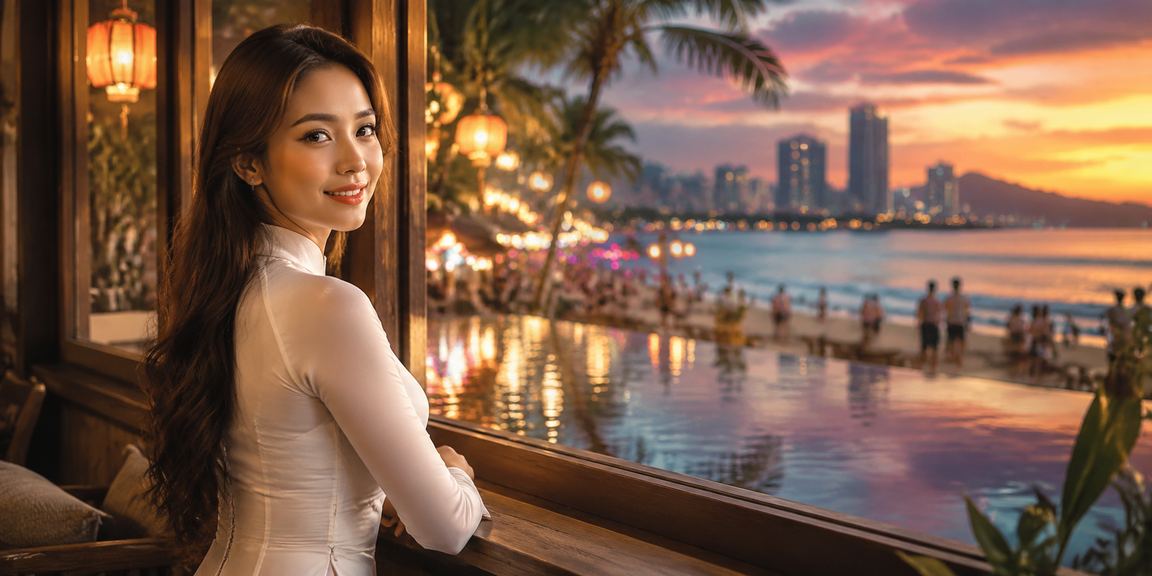 Sân vận động Đà Nẵng và người chơi cá cược bóng đá trong trang phục áo dài